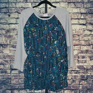 LuLaRoe Multi-Colored Randy Shirt, Size 3XL